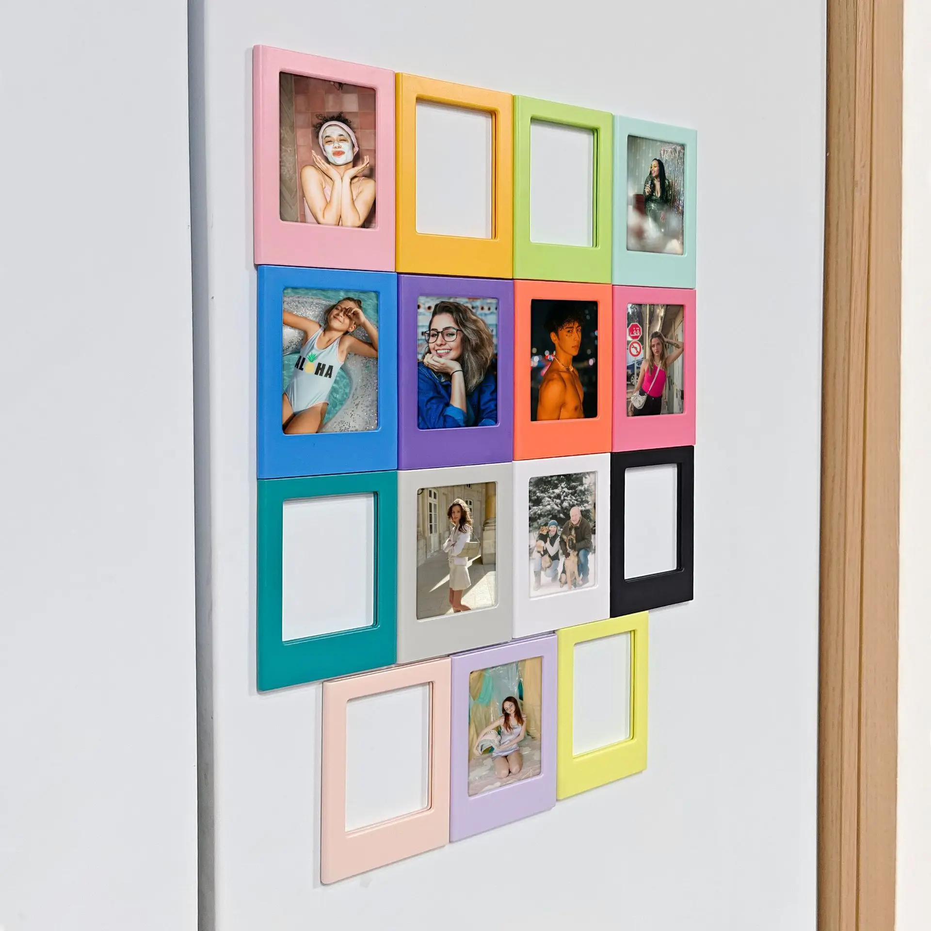 5/10개 3인치 자석 사진 프레임, 어린이 성장 기념 사진 프레임, 데스크탑 디스플레이용 소형 창의적 자석 프레임, 홈 오피스 장식, 인스탁스 미니 12/11/Evo/40/7+/25/90/99/Se/Link2/3 즉석 사진에 적합, 후지필름 인스탁스 미니 필름 사진 프레임에 적합