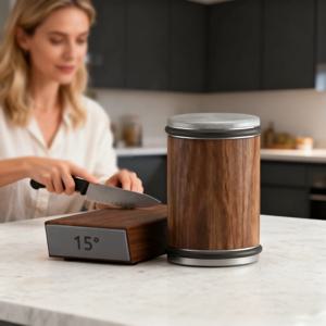 롤링 나이프 샤프너 스트레이트 엣지 나이프 샤프너 키트 15/20 포함 °   주방용 칼 연마석 세트용 각도 조절 자석