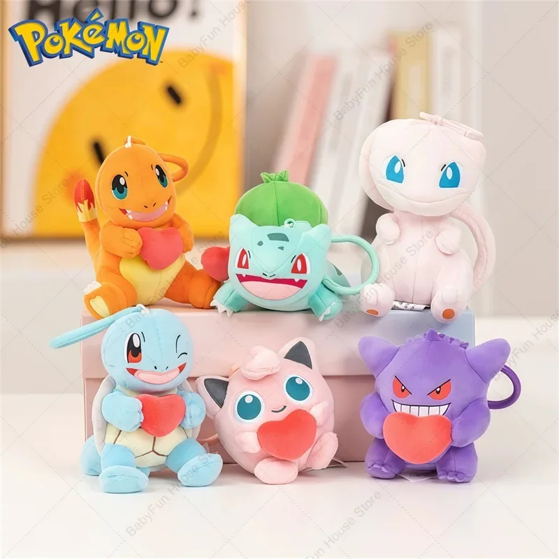 오리지널 포켓몬 미미큐 겐가 스노락스 엄브레온 플러시 장난감 키체인 카와이 에스페온 지글리퍼프 스프리가티토 콰슬리 펠루체 인형 선물