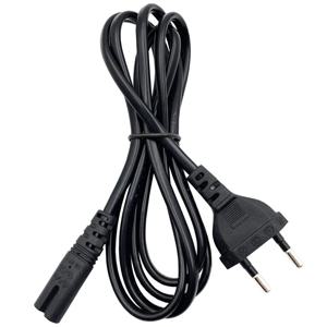 2핀 EU 전원 케이블 IEC320 C7 연장 코드 (델 노트북 충전기, 캐논, 엡손 프린터, 라디오 스피커, PS4, XBOX One S용)
