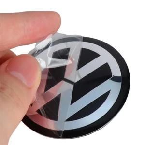 4개입 56mm 60mm 65mm 자동차 휠 센터 캡 데칼 허브 스티커 자동차 액세서리 (폭스바겐 폴로, 파사트 GTI, 보라, R라인, 골프용)