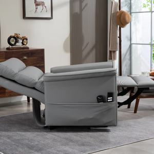 현대적인 고급형 1인용 전동 리클라이너 소파 세트, 노인용 고하중 내구성 패브릭 커버