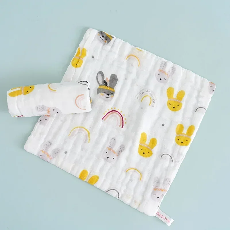 5pcs 베이비 페이스 타올 손수건 목욕 먹이 얼굴 수건 닦아 Burp Cloth Lot Muslin 6 레이어 코튼 소프트 베이비 타월