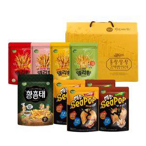 [바다소리] 몸짱맘짱 델리황 황홀태 피쉬팝 단백질 과자 간식 종합선물세트