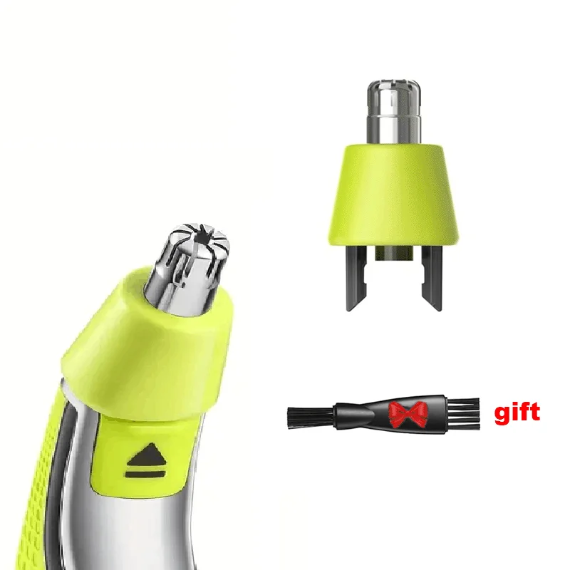 필립스 원 블레이드 & 원 블레이드 프로 면도기 코 헤어 트리머용 방수 듀얼 엣지 블레이드 교체 헤드 1개