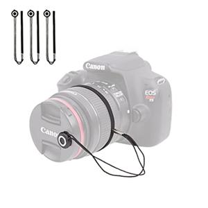 1/3/6개 카메라 렌즈 캡 끈(탄성 끈 포함), 범용 DSLR SLR 이블 미러리스 카메라 비디오와 호환 가능(x3)