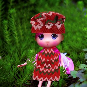 2 세트 크리스마스 미니어처 앞치마 모자 세트 재사용 가능한 천 의상 크리 에이 티브 장식 의상 어린이 파티 선물 액세서리