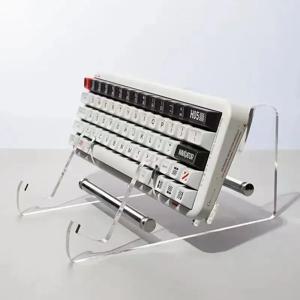 2026 키보드 디스플레이 스탠드 투명 아크릴 키보드 스탠드 컴퓨터용 기계식 키보드 홀더 레이어 랙 키보드 트레이