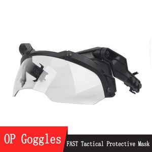 FAST 가이드 전술 헬멧 고글 90도 분리형 FAST AF 헬멧 가이드 안개 방지 및 폭동 방지 OP CS 보호 고글