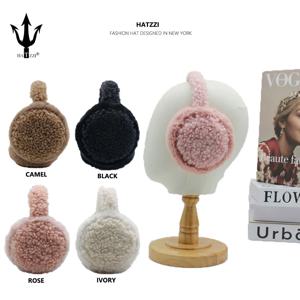 HATZZI 셰르파 귀덮개,토끼 털 귀도리, 여성용 따뜻한 이어커버, 푹신한 패션, 귀여운 귀마개 겨울