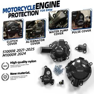 BMW S1000 RR 2019-2025 & M 1000 RR 2021-2024 - S 1000 R 2021-2025용 써모스탯 커버, 펄스 커버, 클러치 커버, 알터네이터 커버