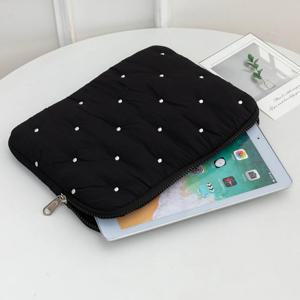 자수 도트 컴퓨터 가방, 심플한 단색 태블릿 가방, 내부 가방, 노트북 수납 가방, 선택할 수 있는 다양한 크기