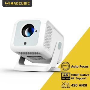 Magcubic HY310X 4K 미니 프로젝터, 풀 HD 1080P 420ANSI Android 11 자동 초점 키스톤, 야외 극장 스탠드 프로젝터