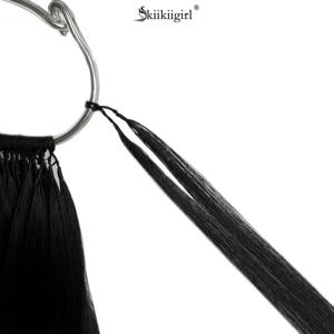 한국산 면 헤어 익스텐션 100% 인모 면사 트윈팁 헤어 더블 드로운 페더 헤어 익스텐션 내추럴 컬러