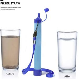 야외용 정수기 – 생존용 정수 필터 캠핑, 하이킹 및 비상 대비용 소형 휴대용 정수기