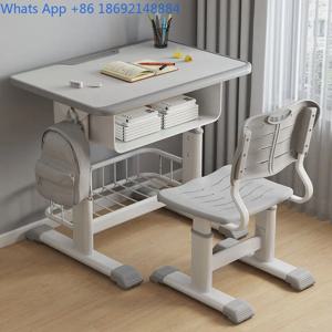 높이 조절 가능한 초등학생 책상, 간단한 가정용 책상 및 의자 세트