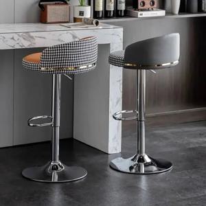 바 하운드투스 모던 스타일의 쿠션형 카운터 바 스툴, 높이 조절 가능한 미니멀리즘 주방 회전식 아일랜드/바 스툴, 고급형