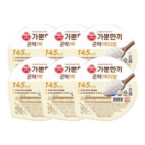 오뚜기밥 가뿐한끼 곤약백미밥 130g 6개