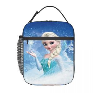 맞춤형 F-Frozenes 애니메이션 도시락 가방 남성 여성 학교용 보온 보냉 도시락 가방