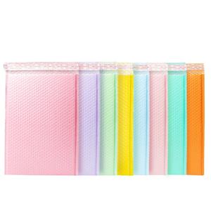 심플한 단색 버블 메일러, 두꺼운 공 압출 필름 익스프레스 백, 낙하 방지 선물 봉투 포장 폼 백, 10 개