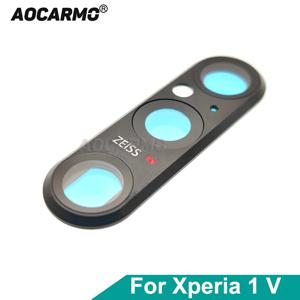 Aocarmo Sony Xperia 1 V XQ-DQ72 DQ44 SO-51D 후면 카메라 렌즈 렌 유리 링 프레임 홀더 교체 부품
