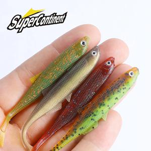 새로운 초대륙 레니스 ShadTeez 60mm/80mm 퍼치베이스 Artificia 파이크 잰더 프레데터 낚시 3d 눈 소프트 루어 낚시 미끼