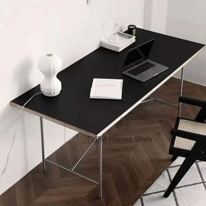 스테인레스 스틸 다리 직사각형 단단한 나무 회의 테이블, 사무실 책상, 거실 테이블, 메사 사무실 가구, KMOD