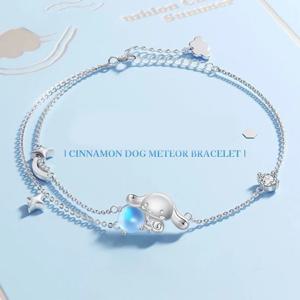 Kawaii Sanrio Cinnamoroll Ins 패션 실버 팔찌 여성 달콤한 럭셔리 손 장식 Y2k 소녀 생일 액세서리 선물