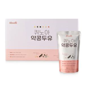 앱솔리 퀴노아 약콩 두유 20팩 검은콩 저당