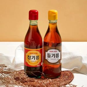 전통방식 대용량 참기름 들기름 350ml