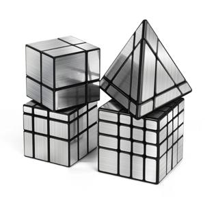 SENGSO 미러 큐브 2x2 3x3 4x4 매직 타워 고반사 퍼즐 장난감 - 성인 및 어린이 논리 훈련을 위한 생일 선물