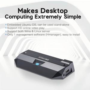 R1 Pro 쿼드 코어 2.0Ghz 제로 클라이언트 2G RAM 8G 플래시 Arm 1080p 씬 클라이언트 클라우드 터미널 가상 컴퓨터 프로토콜 HVDP/RDP8.1