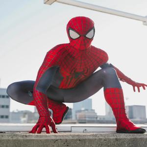 할로윈 남성 TASM 스파이더 코스프레 의상 슈퍼 히어로 젠타이 슈트 성인 남성 풀 바디 슈트 점프 슈트