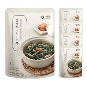 아워홈 담백한 소고기 미역국 300g 5개