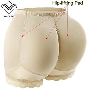 웨체리 플러스 사이즈 여성용 반바지 힙 패드 섹시한 빅 힙 업 팬츠 통기성 레이스 바지 여성 의류