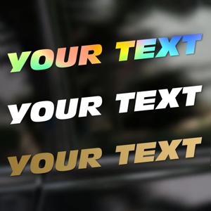1PC 맞춤형 오토바이 스티커 방수 굵은 글씨 스타일 DIY 연료 탱크 자동차 창문 측면 바디 스쿠터 헬멧 자전거 비닐 데칼