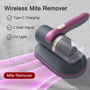 가정용 매트리스 진공 청소기 자외선 살균기 소형 핸드헬드 무선 진드기 제거기 USB 충전 휴대용