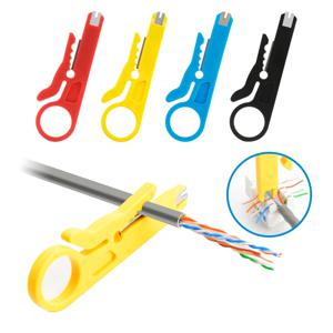 1팩/3팩 펀치다운 기능이 있는 와이어 스트리퍼, RJ45 RJ11 네트워크 전화 및 CCTV 배선용 멀티 케이블 스트리핑 도구