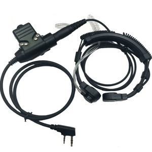 헤비 듀티 워키토키 목걸이형 마이크 U94 PTT 넥 라디오 나토 전술 헤드셋 (바오펑, 켄우드 UV-5R, TYT 통신 장비용)