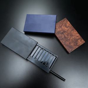 8칸 플라스틱 스너프 키트 컨테이너, 알루미늄 빨대 포켓 사이즈 휴대용 보관함