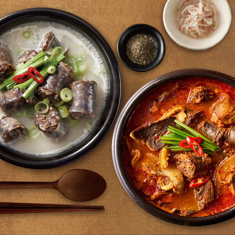 솔로식당 열 순대국 450g X 3팩 + 순대국 순대만 450g X 1팩