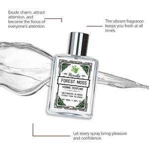 록셀리스 50ml 남성 바디 향수 프레쉬 포레스트 우디 향 우아하고 은은한 오래 지속되는 매력적인 젠틀 향수
