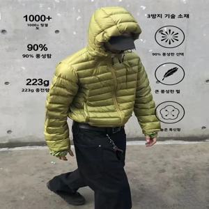 초경량 다운 재킷, 스트리트 여성용 후드 덕다운 조끼, 나일론 소재, 아웃도어 방풍 보온, 레귤러 핏, 중국산