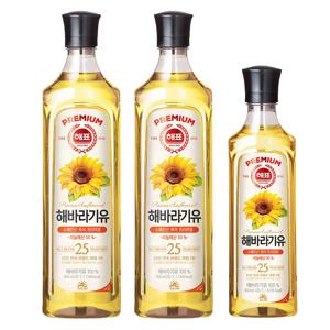 [사조공식샵] 해표 해바라기유 900ml*2개/ 500ml*1개