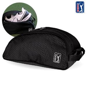 PGA TOUR 습기방지 슈즈백 신발주머니 스포츠 메쉬 상단+실리카겔 내장 통풍되는 골프화 보관함