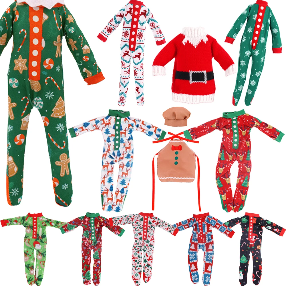 엘프 인형용 잠옷 10벌, 바비 11.8인치(30cm) 인형 옷, 드레스 액세서리, 크리스마스 선물, 여자아이 장난감