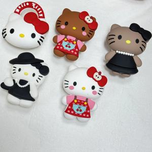 Sanrio 헬로 키티 그립 톡 핑거 링 폰 홀더 스탠드 아이폰 삼성 샤오미 지원 휴대폰 그립톡 접이식 브래킷