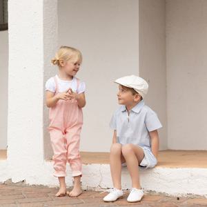 알리코 SS26 체크무늬 샤보스 로브 컬렉션 아기 유아 남아 여아 롬퍼 가족 커플룩