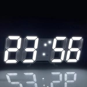 3D LED 디지털 시계 발광 패션 벽시계 다기능 크리에이티브 USB 플러그인 전자시계 홈데코레이션