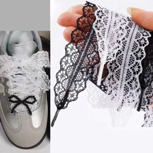 1 쌍 여성 캔버스 스니커즈 야외 캐주얼 신발 신발 끈 100/120/140CM 여성 새로운 플랫 레이스 신발 끈 신발 끈